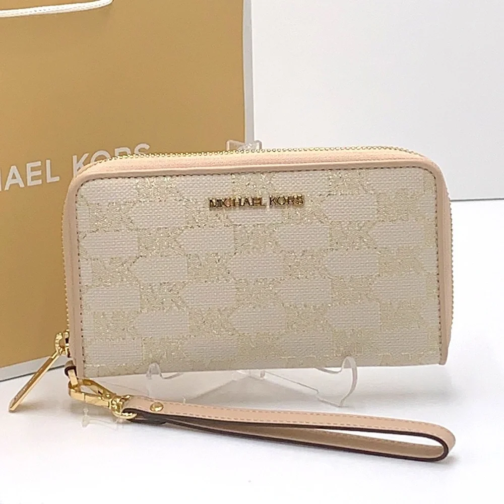 Michael Kors Jet Set Travel Large Multifunctional Phone Case Wristlet Wallet